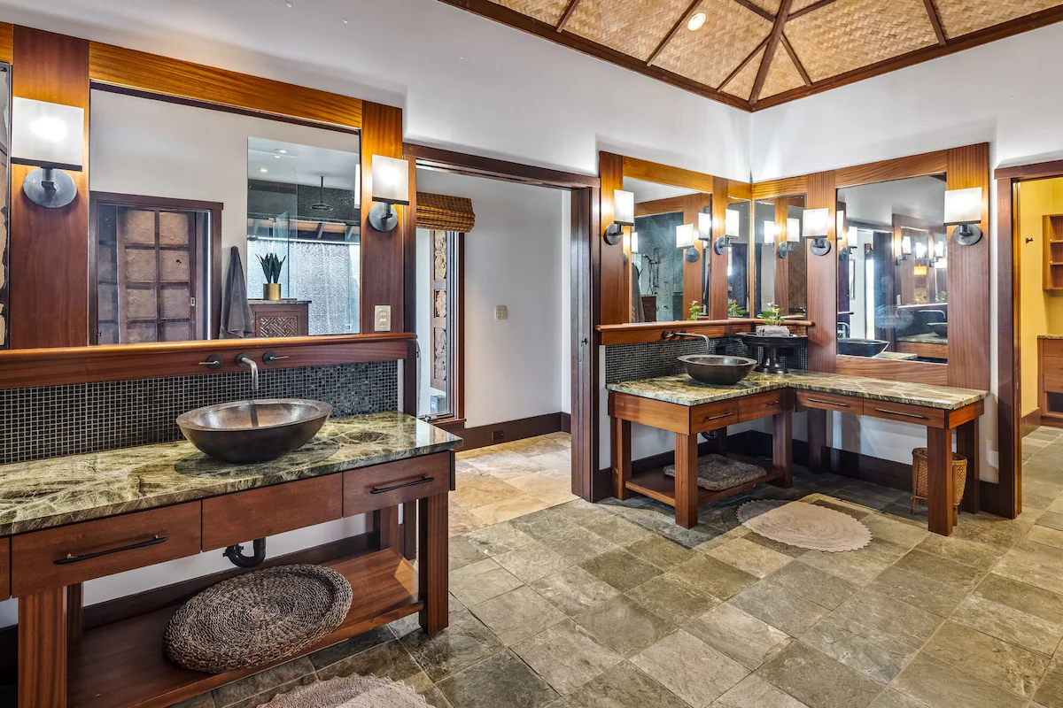 His and hers vanities